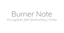 Burner Note logo