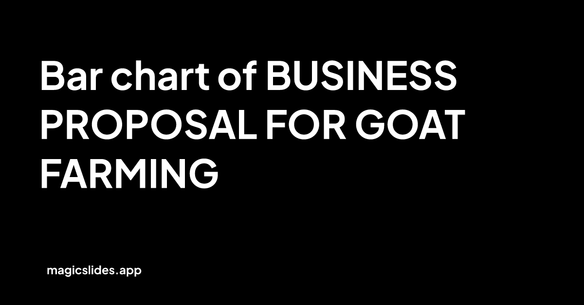 business proposal for goat farming pdf