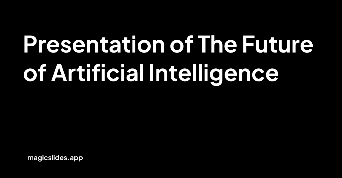 The future of artificial intelligence and its impact on society